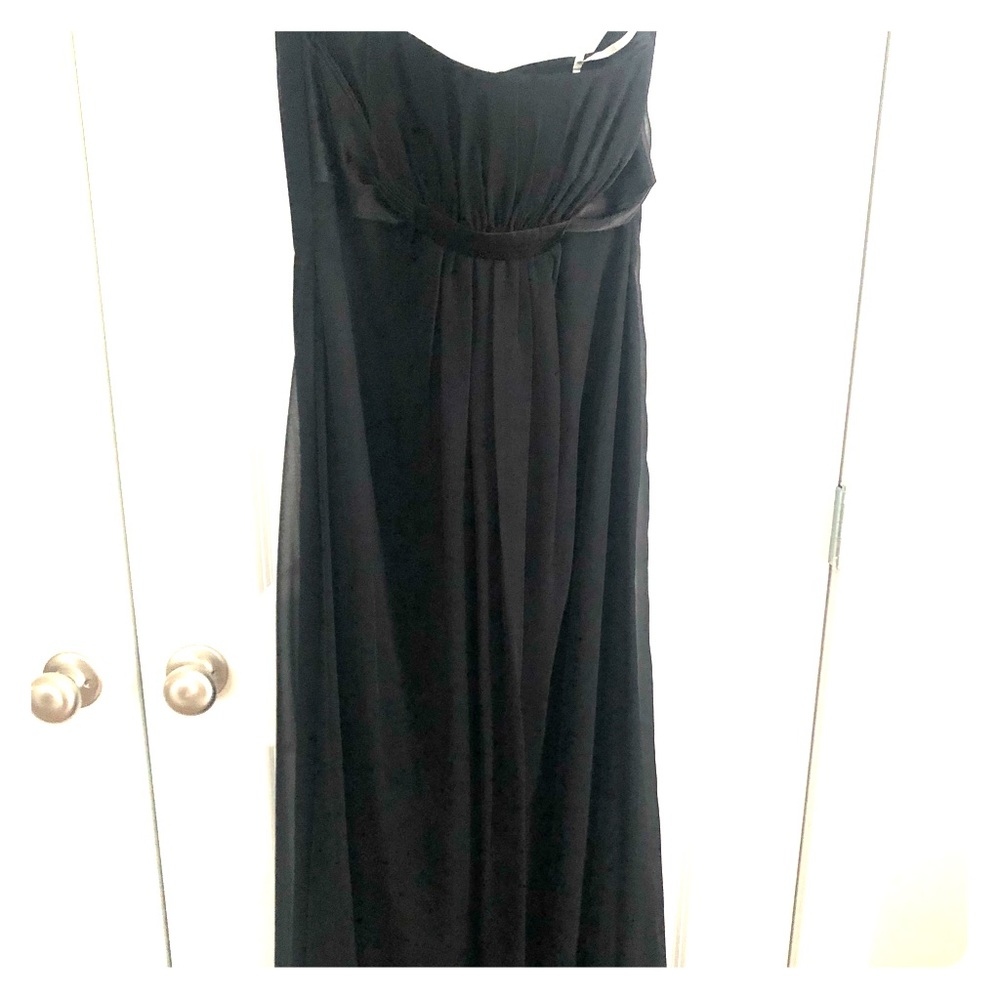 Belsoie Black Floor-Length, Bridesmaid Dress